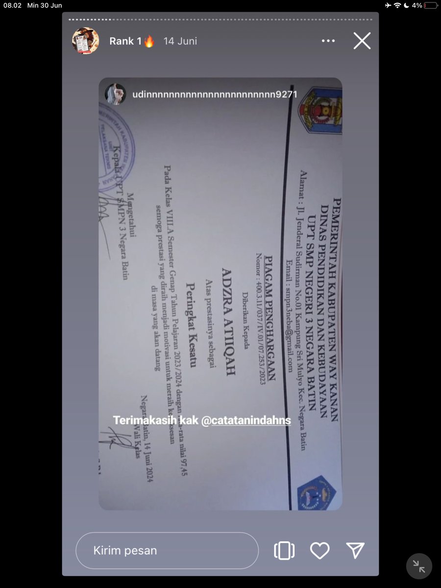 Image for FOTO KORBAN KECANDUAN BELAJAR PAKE "CATATAN INDAH" (GESER GAMBAR/CEK HIGHLIGHT IG CATATANINDAHNS BAGIAN "RANK 1"