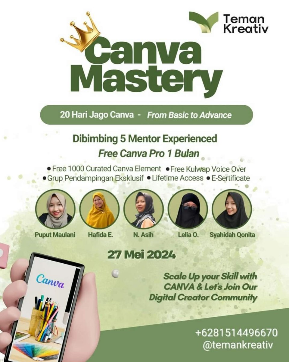 image for Canva Mastery Class by TemanKreativ button