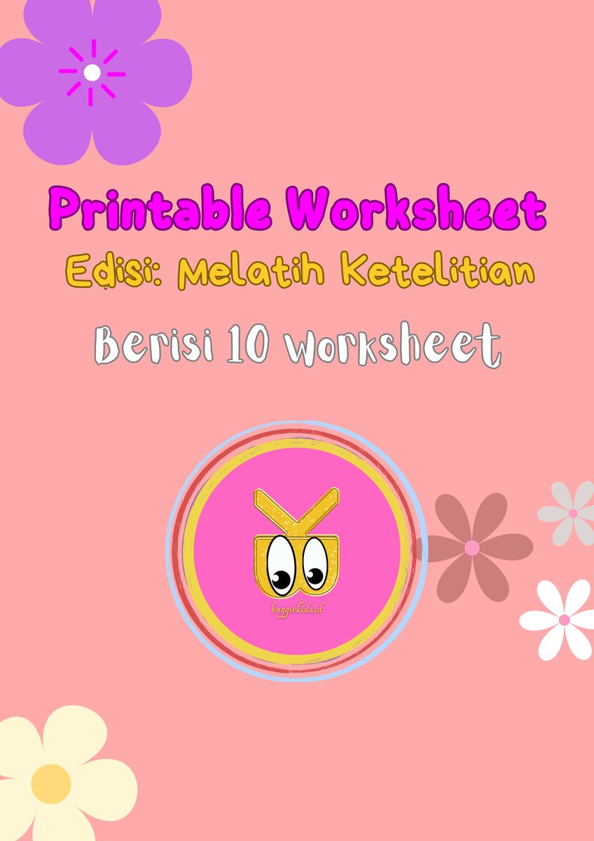 image for [Worksheet] PAUD - Melatih Ketelitian button