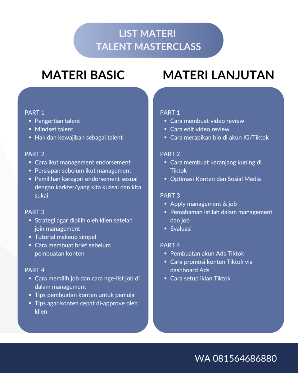 Image for Talent Masterclass