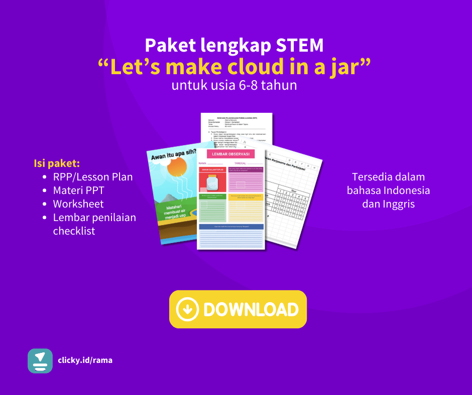 image for Paket lengkap STEM “Let’s make cloud in a jar” button