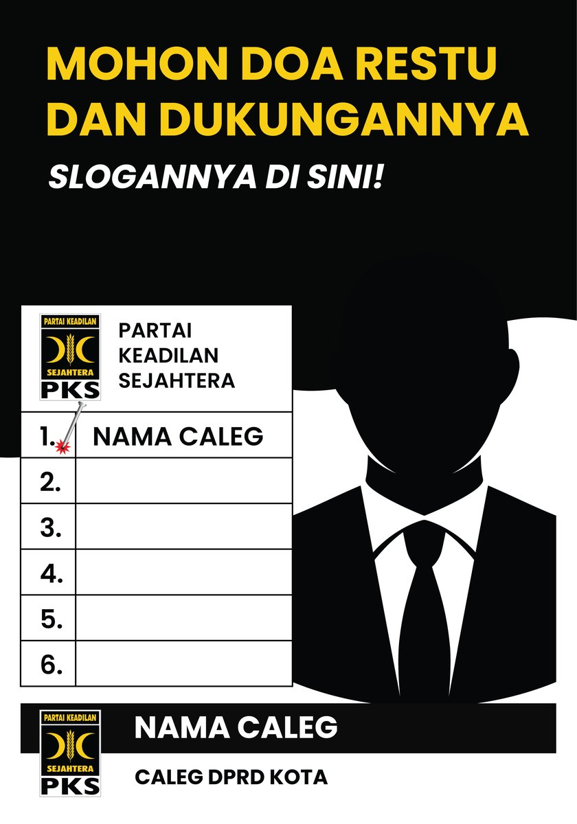 image for Spanduk Caleg PKS button