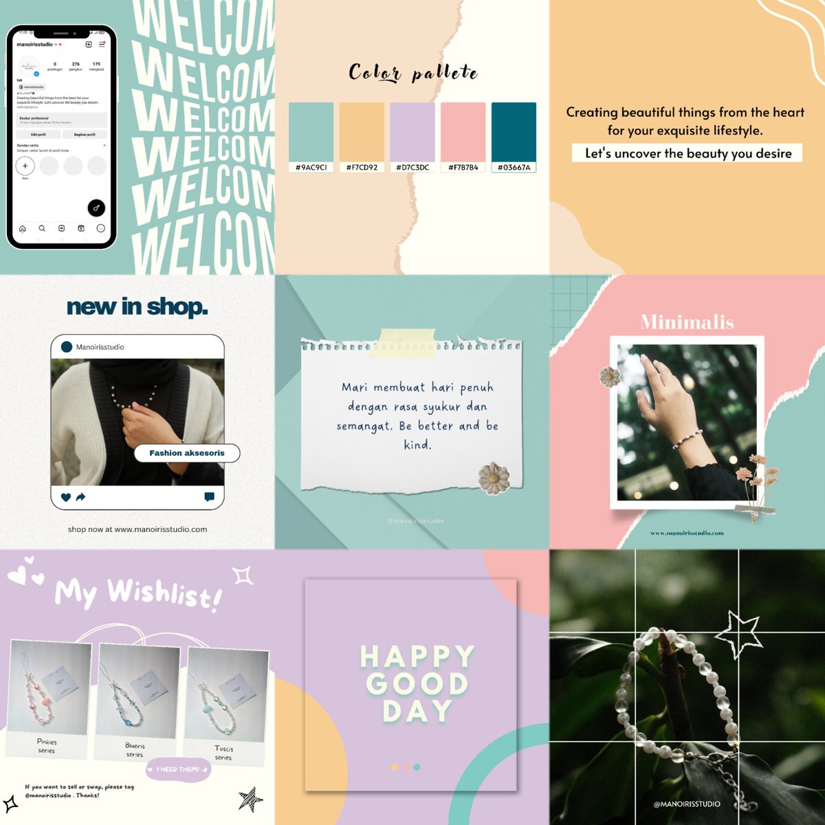 image for (FREE) Templates feed instagram for olshop button