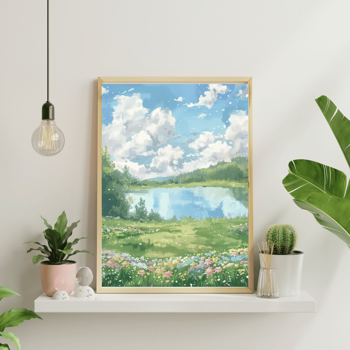 Image for Digital produk A lake in the distance (Instant Download)