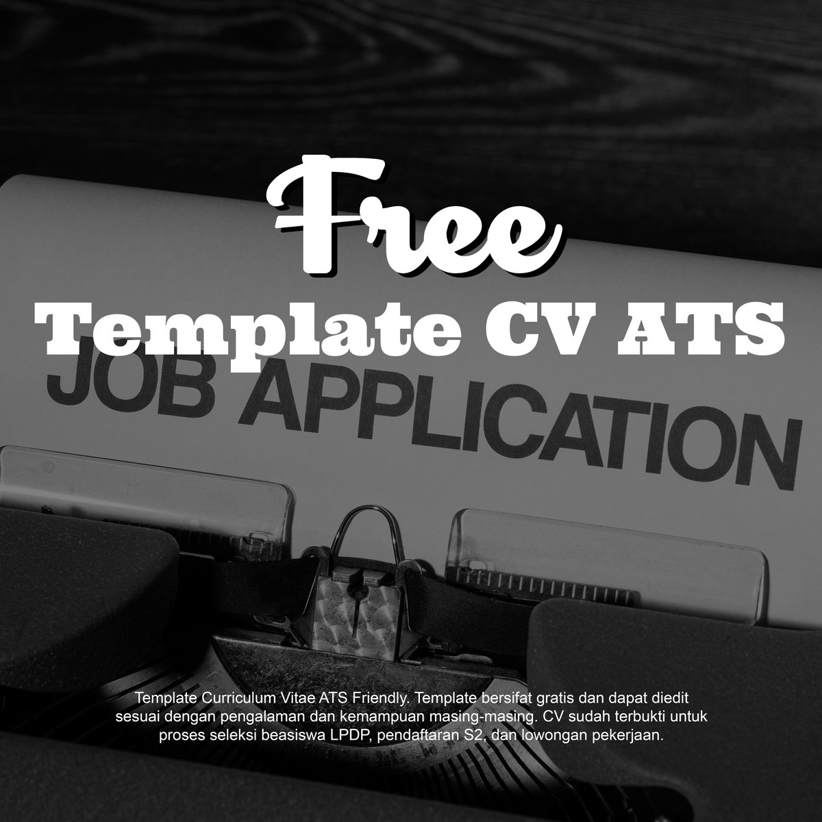 image for Template CV ATS - Beasiswa LPDP, Seleksi Perguruan Tinggi, Lowongan Kerja button