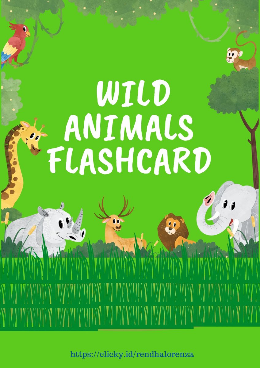 image for WILD ANIMALS FLASHCARD button