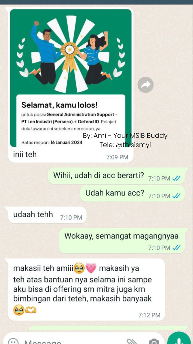 Image for Testimoni Bimbingan MSIB Batch 6