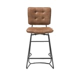barkruk julien cognac microleder corsica knopen hendersenhazel