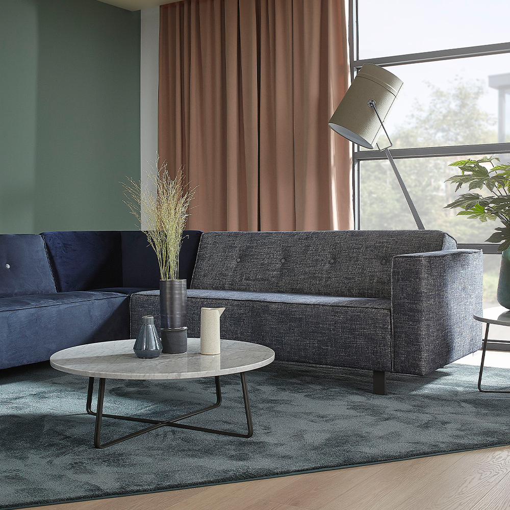 hoekbank odin bertplantagie designbanken in twee kleuren blauw