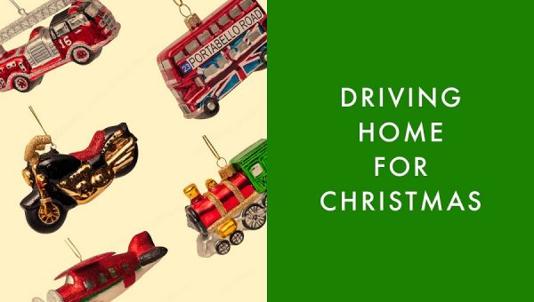 Driving home for christmas foto kersttrensds