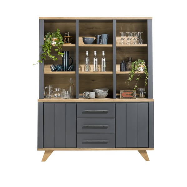 buffetkast modern jardin grijs laden en deuren hendersenhazel hout