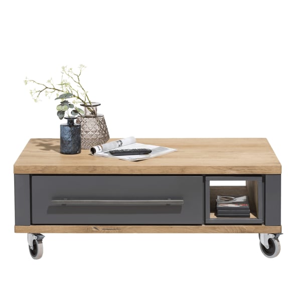 salontafel jardin grijs hout wielen lade cruquius