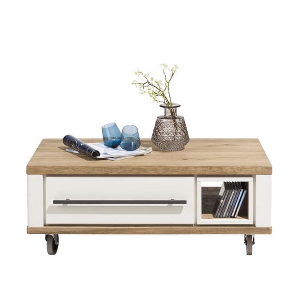 salontafel jardin wit hout wielen lade cruquius