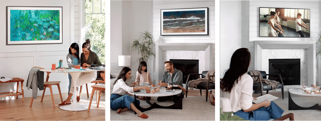 Samsung tv QLED Onopvallende tv gezellige tv