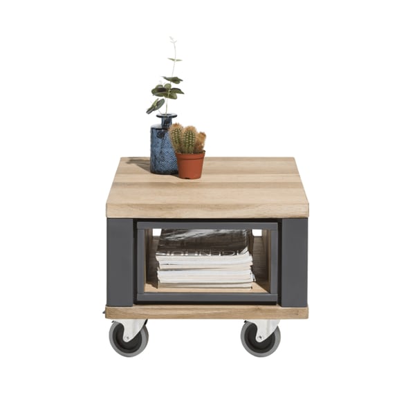 bijzettafel jardin grijs hendersenhazel cruquius hout scandinavisch wieltjes