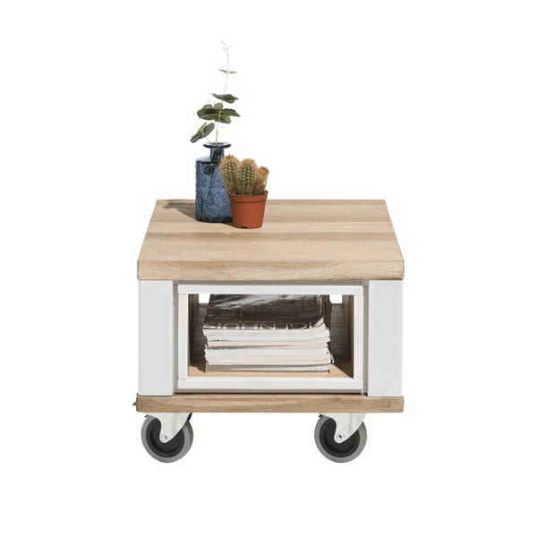 bijzettafel jardin wit hendersenhazel cruquius hout scandinavisch wieltjes