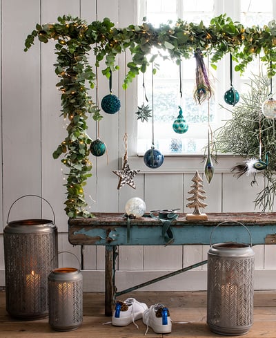 blauwe kerstsfeer trends