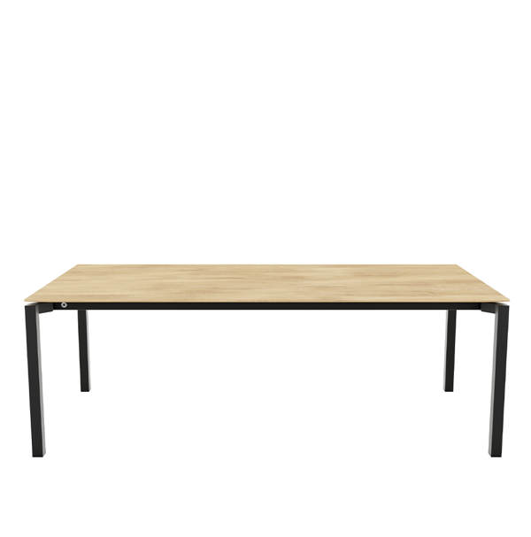 eettafel float mobitec design in eiken met metaal cruquius
