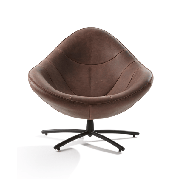 fauteuil hidde in leder collectie label van den berg in de cruquius