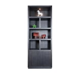 vakkenkast marque van der drift zwart hout met accessoires