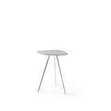 bijzettafel liliom in wit keramiek leolux design
