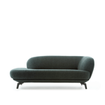 divan flint designbanken leolux in stof blauwgrijs met zwarte poot