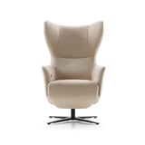 draaifauteuil castleton van baenks in stof naturel met zwarte 4-teens poot