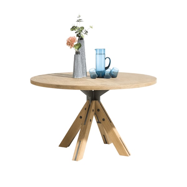 eettafel jardin rond hout hendersenhazel woonprogramma cruquius