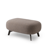 hocker flint in stof beige leolux design