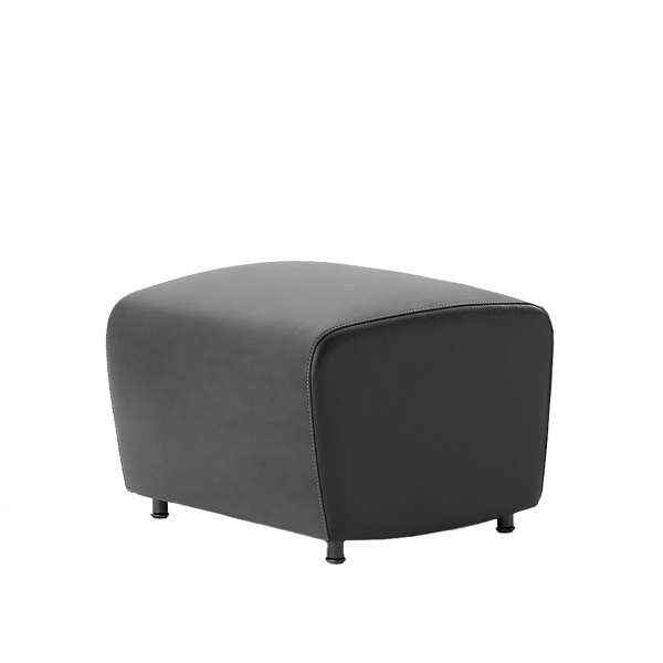 hocker scylla in leder grijs leolux design cruquius