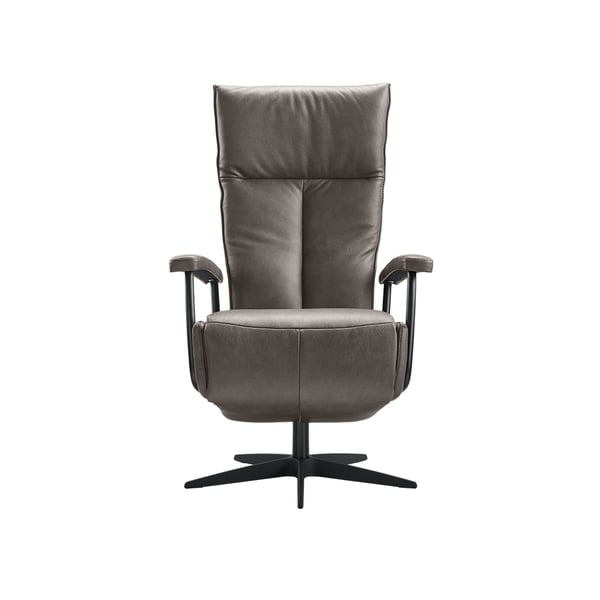 relaxfauteuil Gearda L t-model rug in leder bruin inhouse cruquius