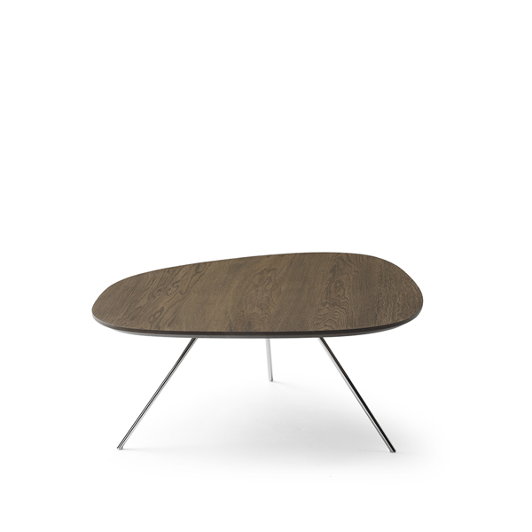 salontafel liliom in oak walnut licht keramiek leolux design