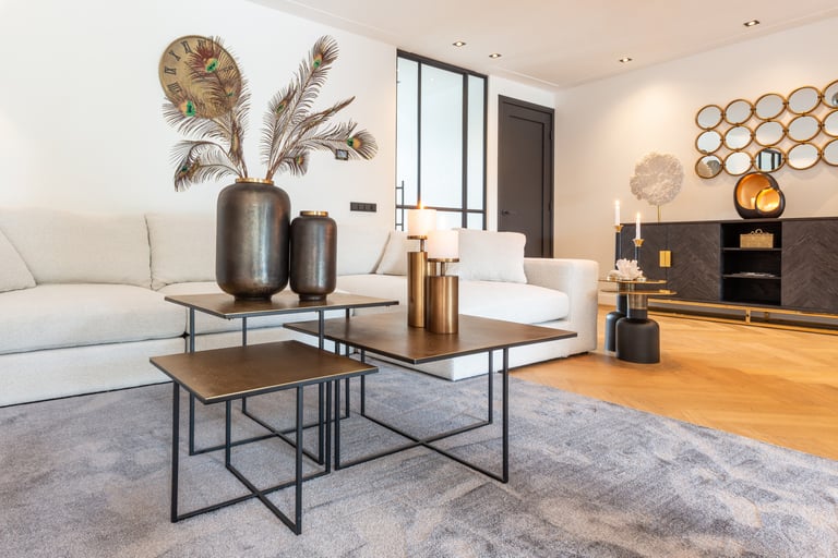 de regel van drie met salontafeltjes