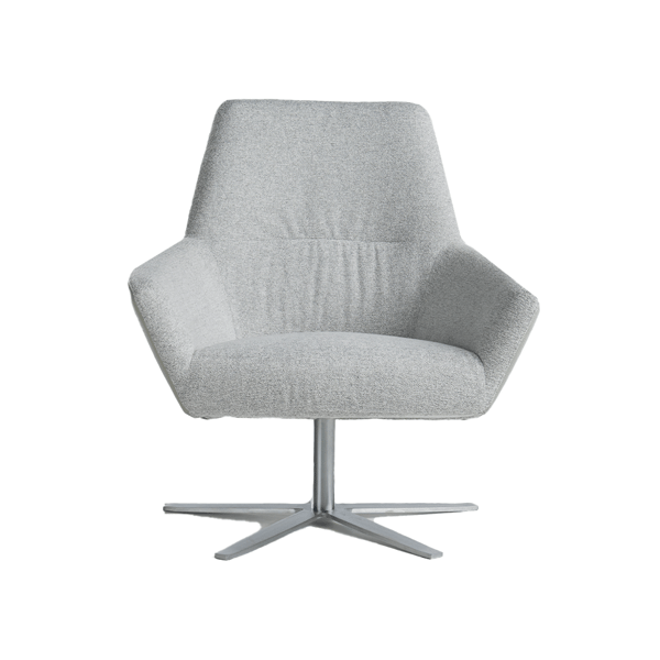 draaifauteuil zyba low deruijtermeubel grijs stof cruquius