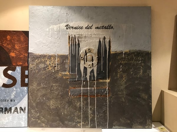 Schilderij Vernice del metallo