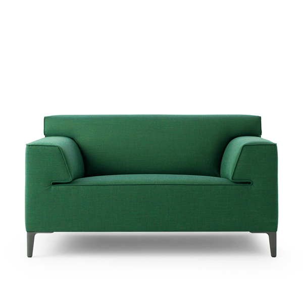 loveseat edit in groen stof pode designmeubelen