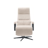 relaxfauteuil chanti in een natural stof met ligfunctie van het merk inhouse
