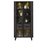 vitrinekast livada onyx hout ledverlichting woonboulevard cruquius deruijtermeubel