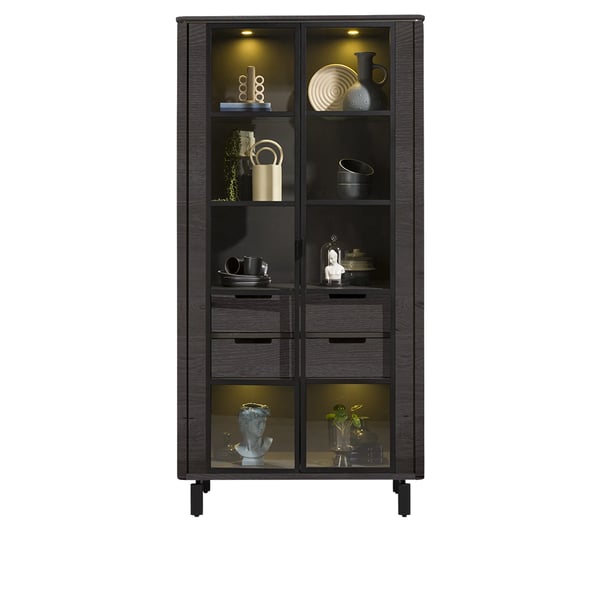 vitrinekast livada onyx hout ledverlichting woonboulevard cruquius deruijtermeubel