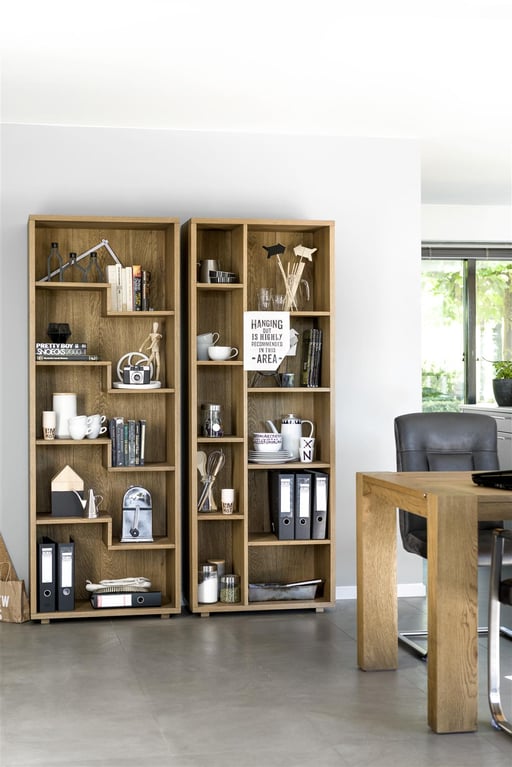 open kast inrichten met de regel van drie