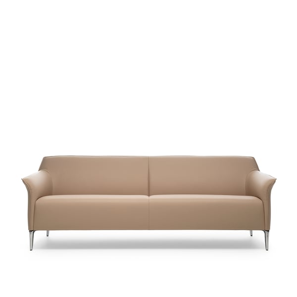 bank mayon in leer beige designbanken cruquius Leolux