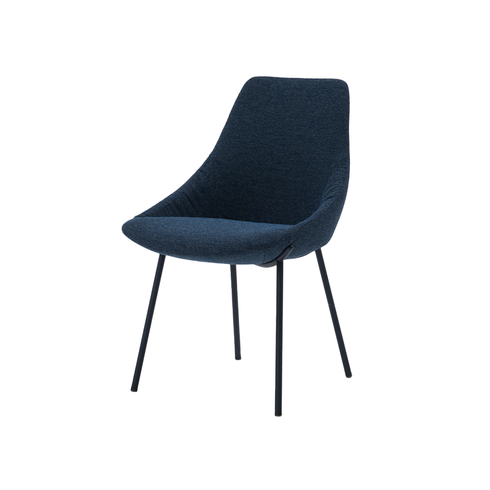 eetstoel maple four instof blauw bertplantagie designstoelen haarlem