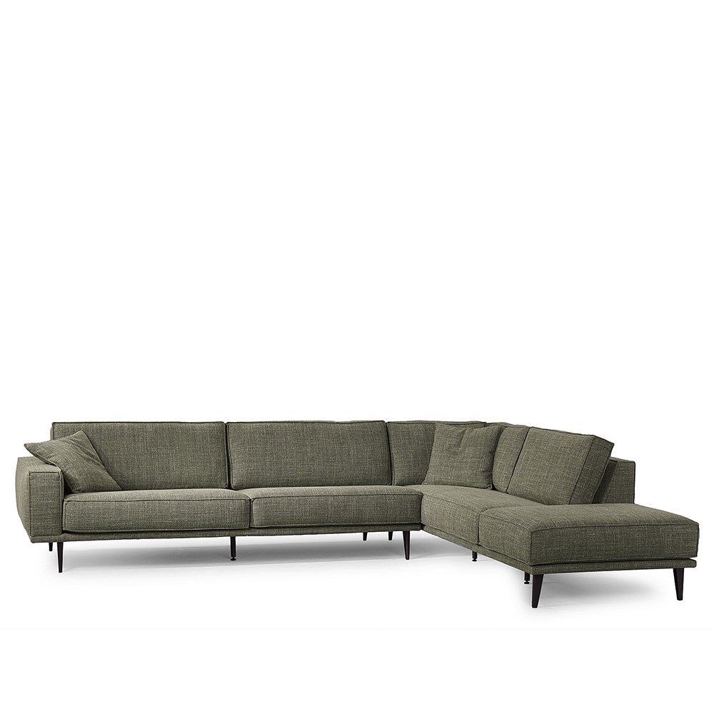 hoekbank Finley in stof cartel living design meubelen cruquius deruijtermeubel