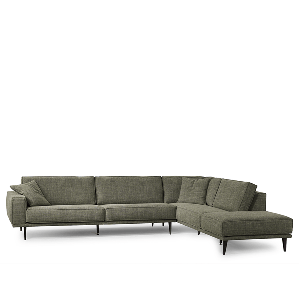 hoekbank Finley in stof cartel living design meubelen cruquius deruijtermeubel