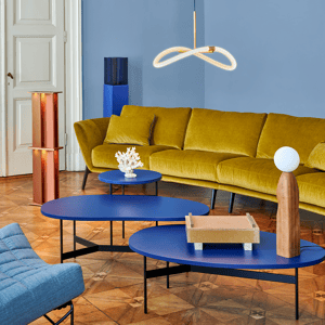 salontafel tampa in fel blauw woonkamer leolux deruijtermeubel