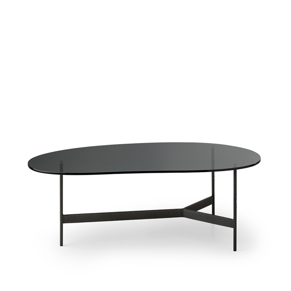 salontafel tampa in glas deruijtermeubel leolux design