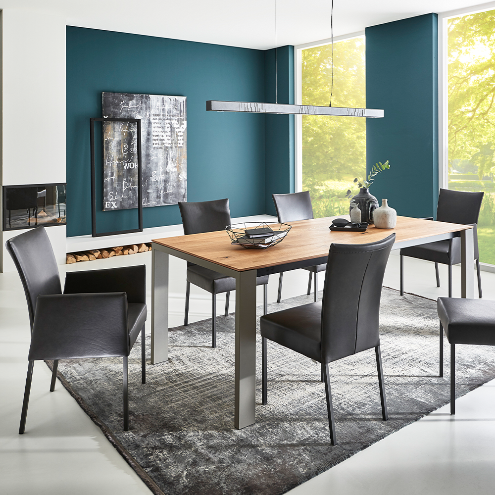 uitschuiftafel cervo in eiken ralkleuren bertplantagie designmeubelen noordholland