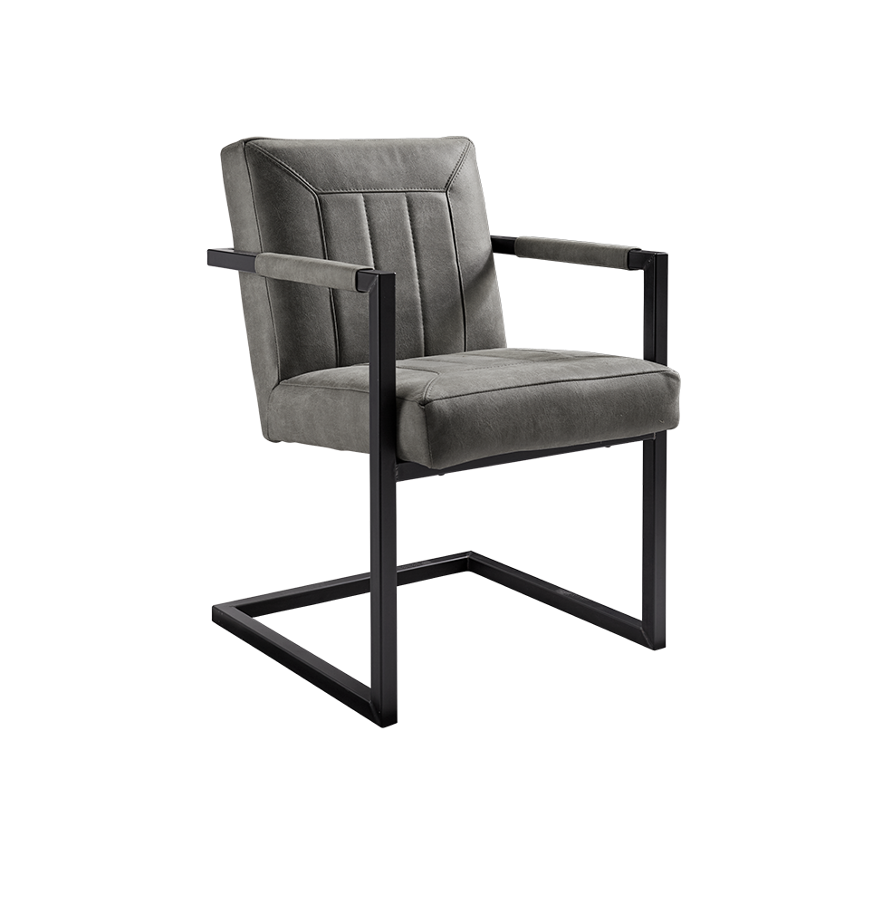 armstoel contiro van inhouse express delivery met zwart metalen frame