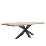 eettafel gardo inhouse cruquius hout met metalen boot boomstam