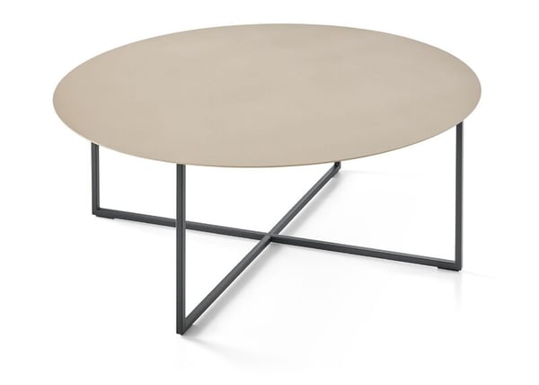 salontafel baenks milos van metaal rond